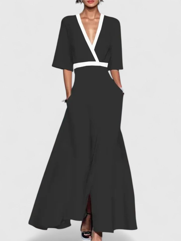 Aimee | Elegantes Blumenkleid Maxi