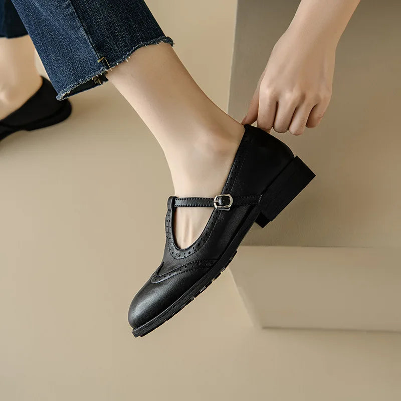 Sarah&Kate™| Elegante T-Strap Mary Janes