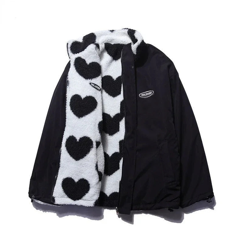 Daria™ Wendbare Jacke mit Herzchen