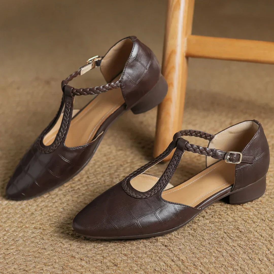 Leder Mary Janes