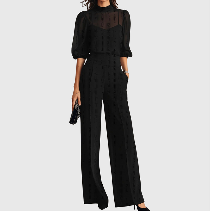 Elodie | Top und weite Hose Drei-Teile-Set