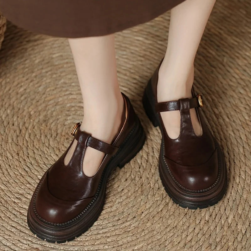 Farisse T-bar Schuhe