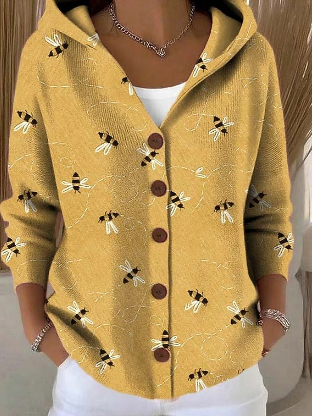 Cassidy | Künstlerischer warmer langer Cardigan
