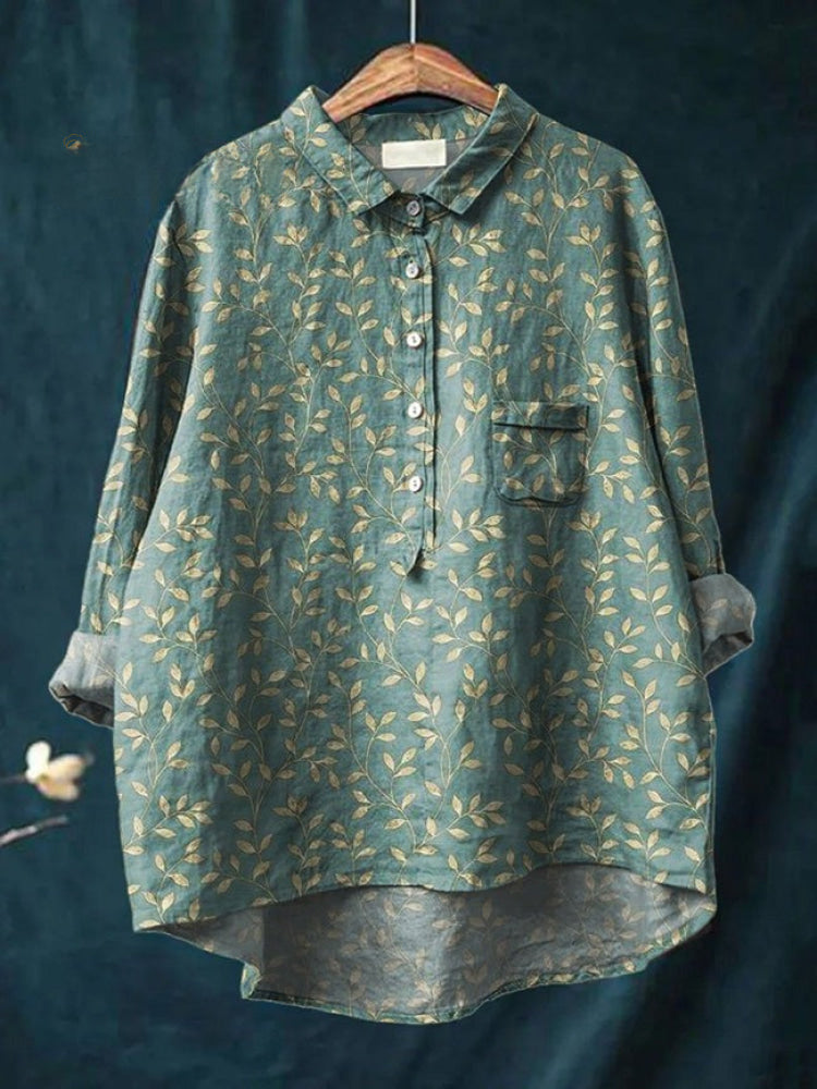 Lina | Lebendige floral bestickte Bluse