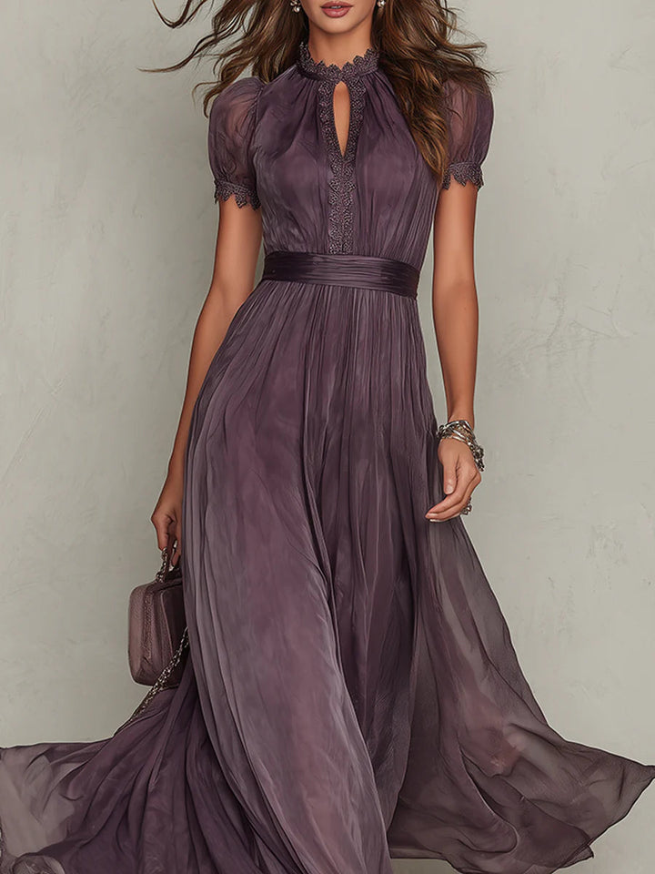 Amara | Fließendes Chiffon-Maxikleid