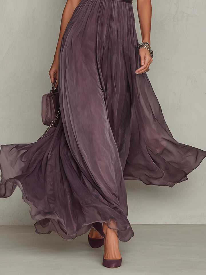 Amara | Fließendes Chiffon-Maxikleid