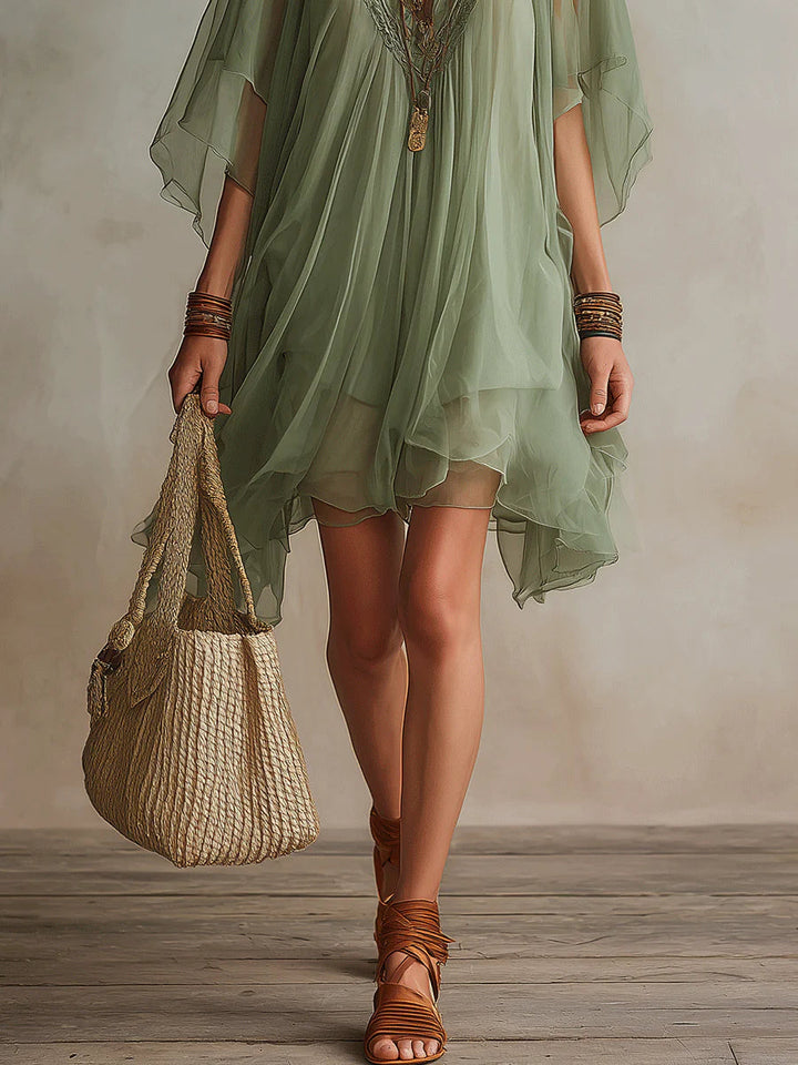 Kaia | Durchsichtige Flow-Tunika-Kleid