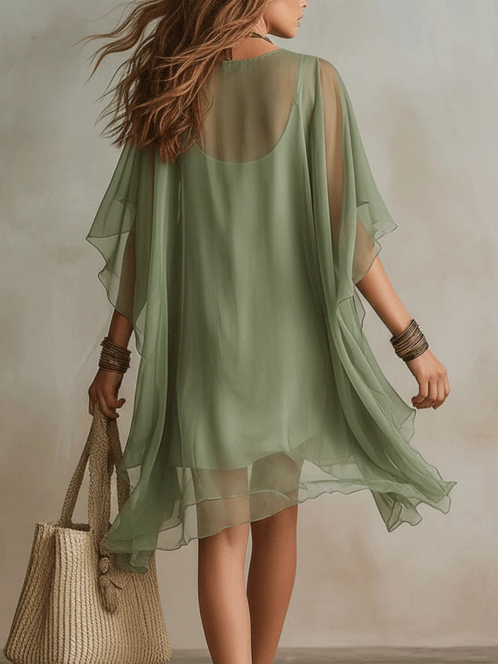 Kaia | Durchsichtige Flow-Tunika-Kleid