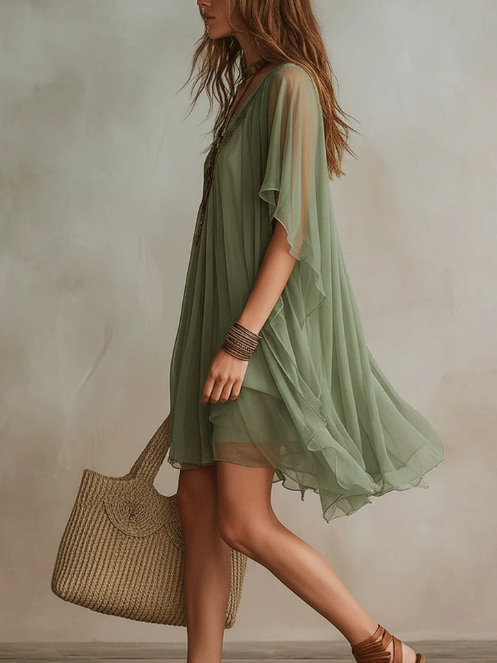 Kaia | Durchsichtige Flow-Tunika-Kleid