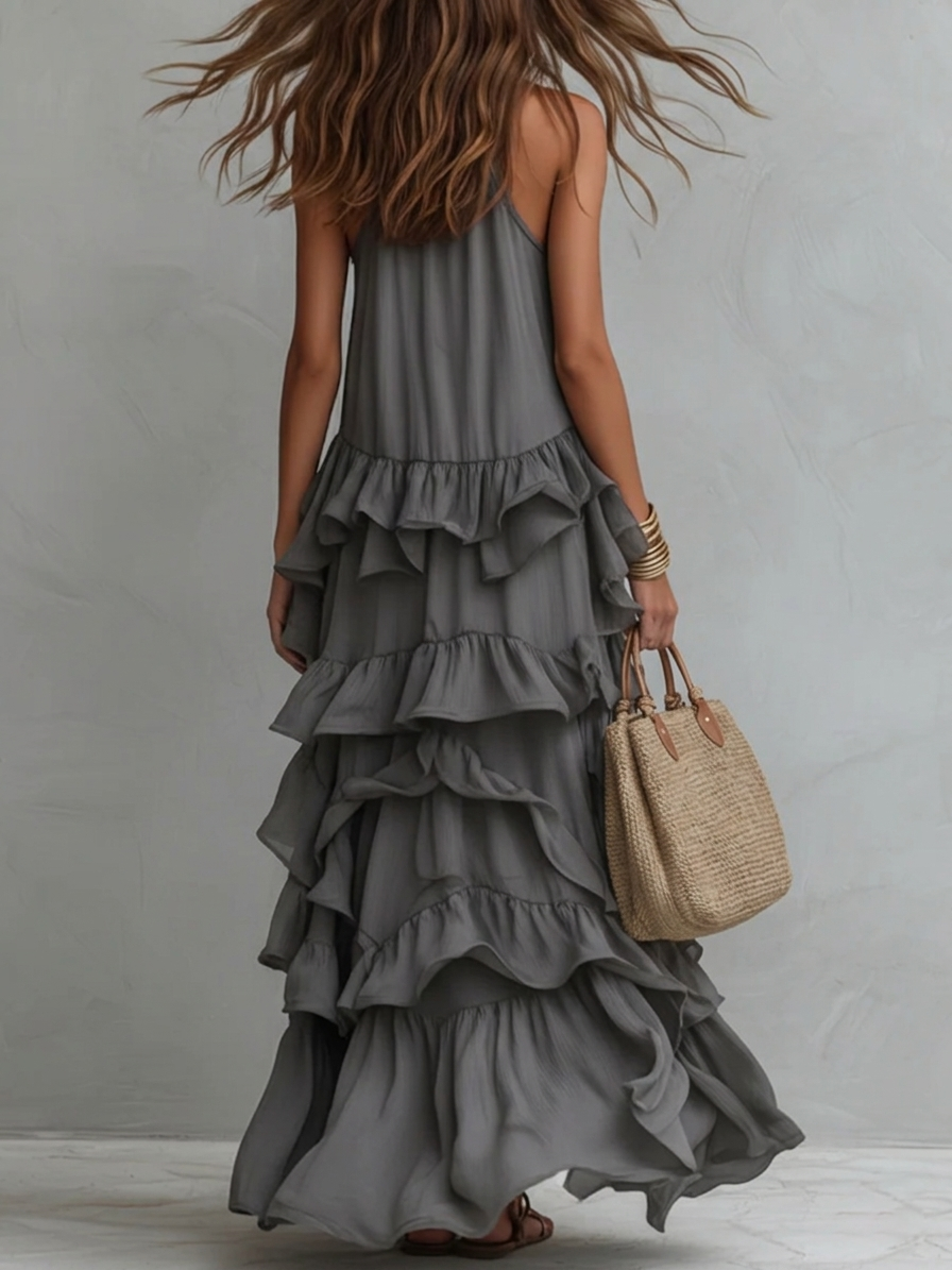 Selene | Schicht-Rüsche Halter Maxi