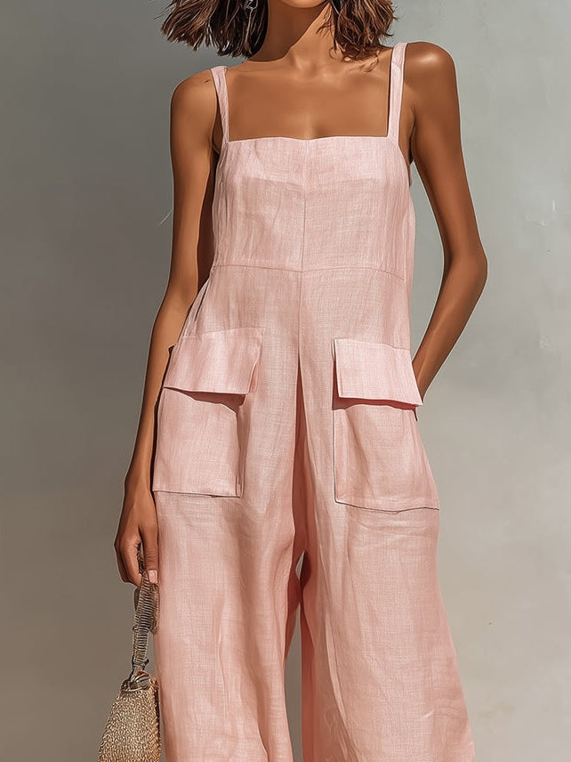 Amelie | Minimalistischer Leinen-Overall