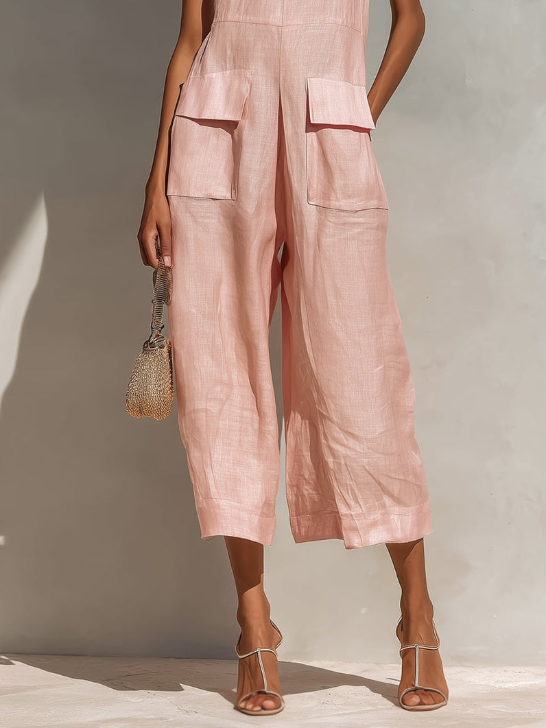Amelie | Minimalistischer Leinen-Overall