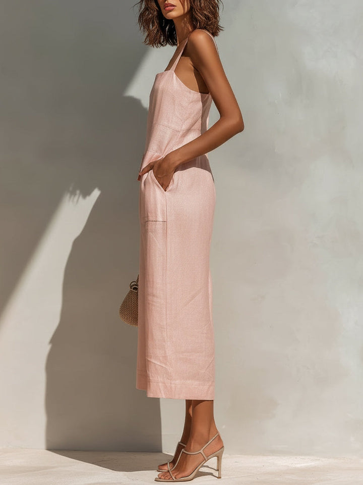 Amelie | Minimalistischer Leinen-Overall