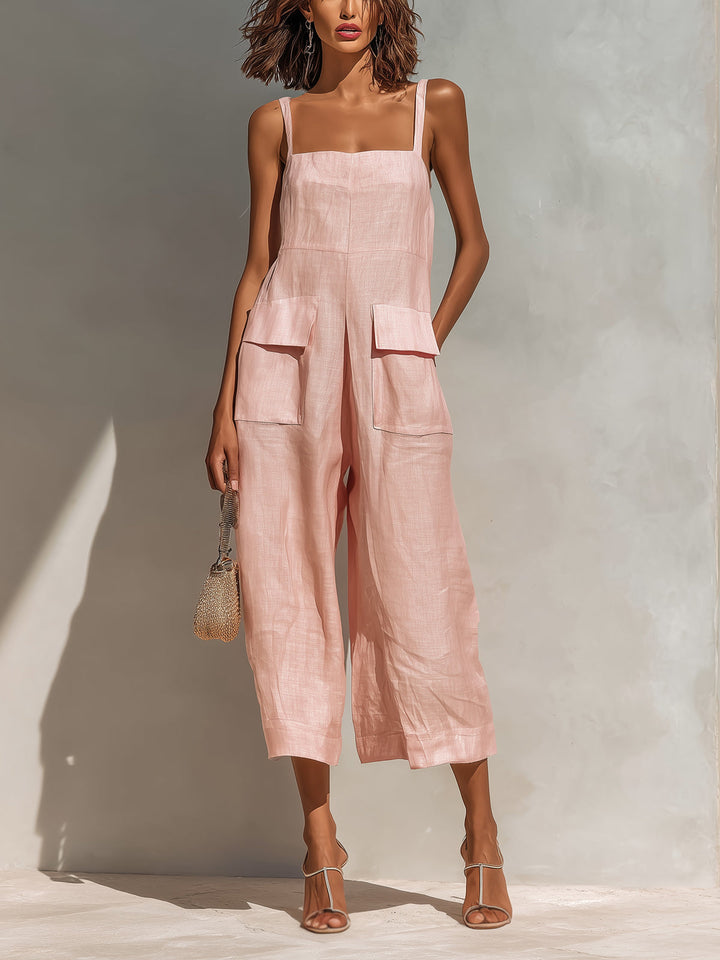 Amelie | Minimalistischer Leinen-Overall