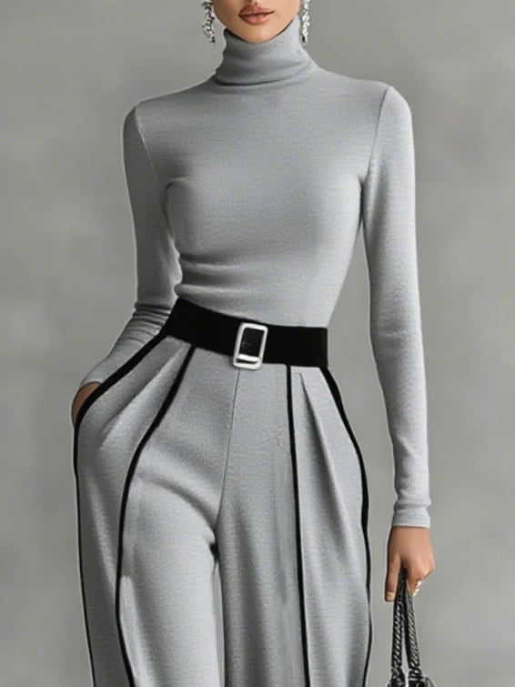 Vera™ | Elegantes Ensemble mit kontrastierenden Details