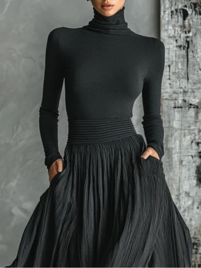 Eva™ | Elegantes Ensemble mit plissierter Rock