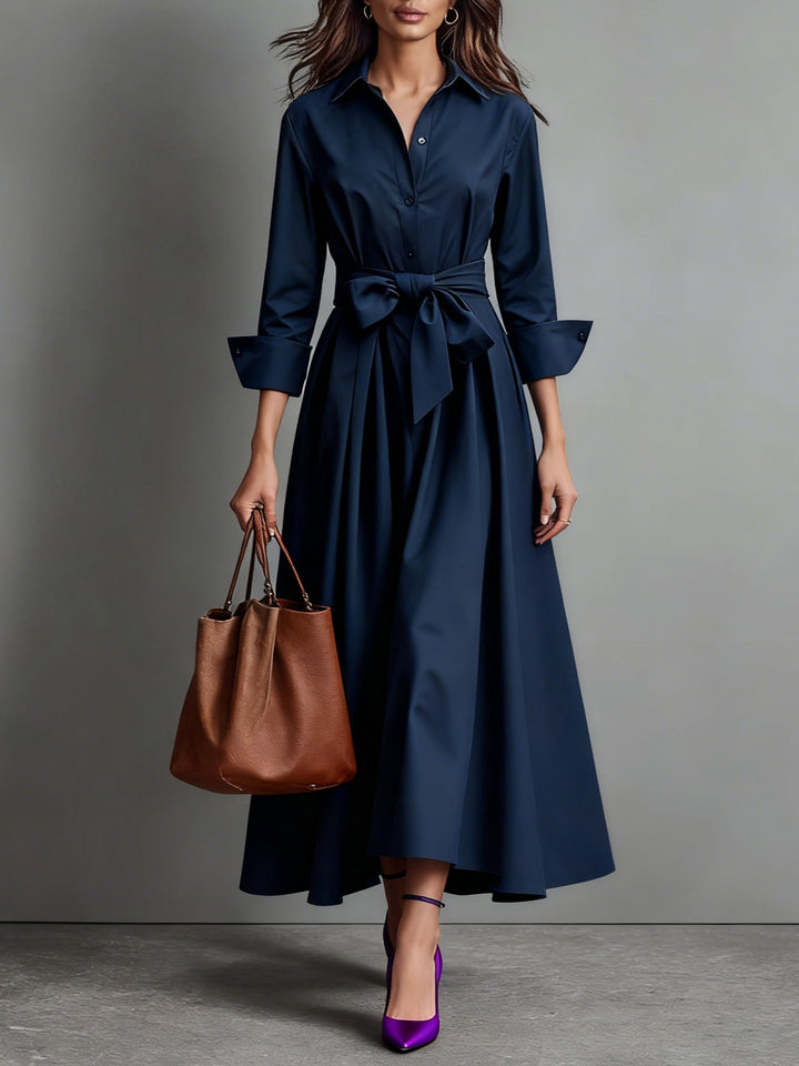 Marise™ | Elegantes Maxikleid mit Schleifendetail