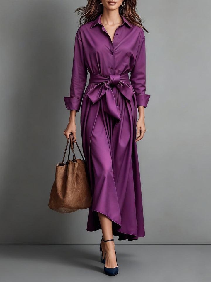 Marise™ | Elegantes Maxikleid mit Schleifendetail