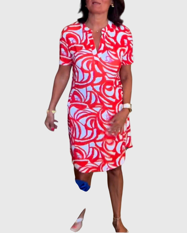 Clara | Figurbetontes Avenue Walk Kleid