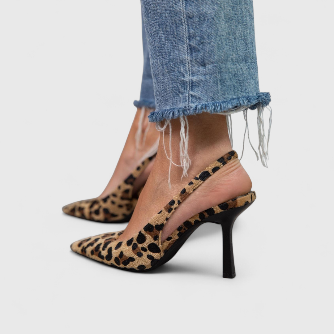 Isabriella | Slingback-Pumps im Leopardenlook