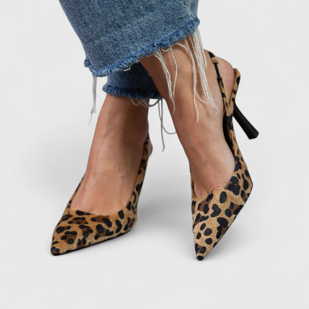 Isabriella | Slingback-Pumps im Leopardenlook