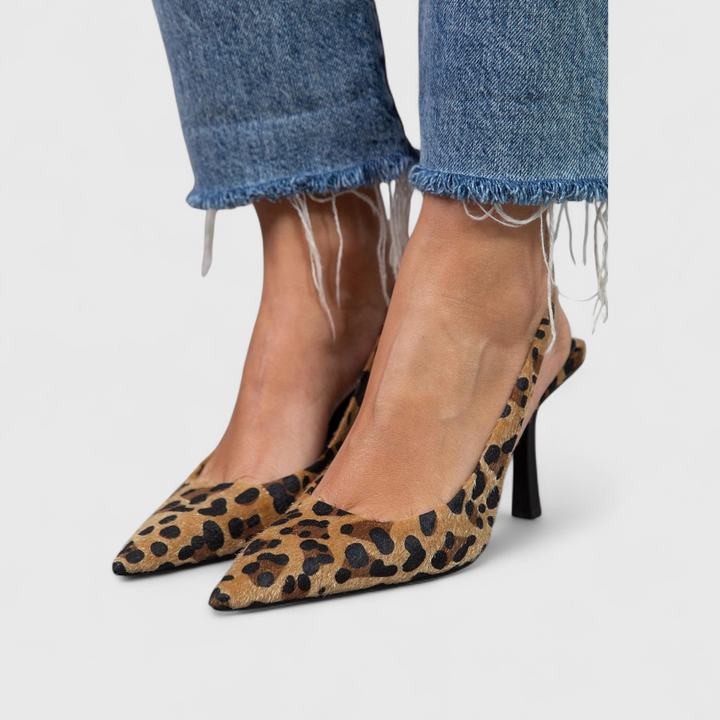 Isabriella | Slingback-Pumps im Leopardenlook