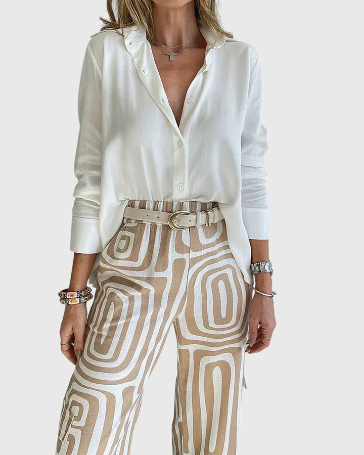 Emilia™ | Stylische Hose + Kostenlose Bluse & Gürtel