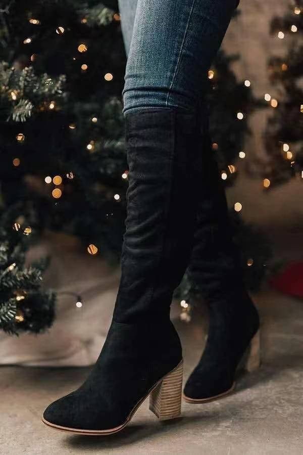 Alexane™ Lange Wildlederstiefel