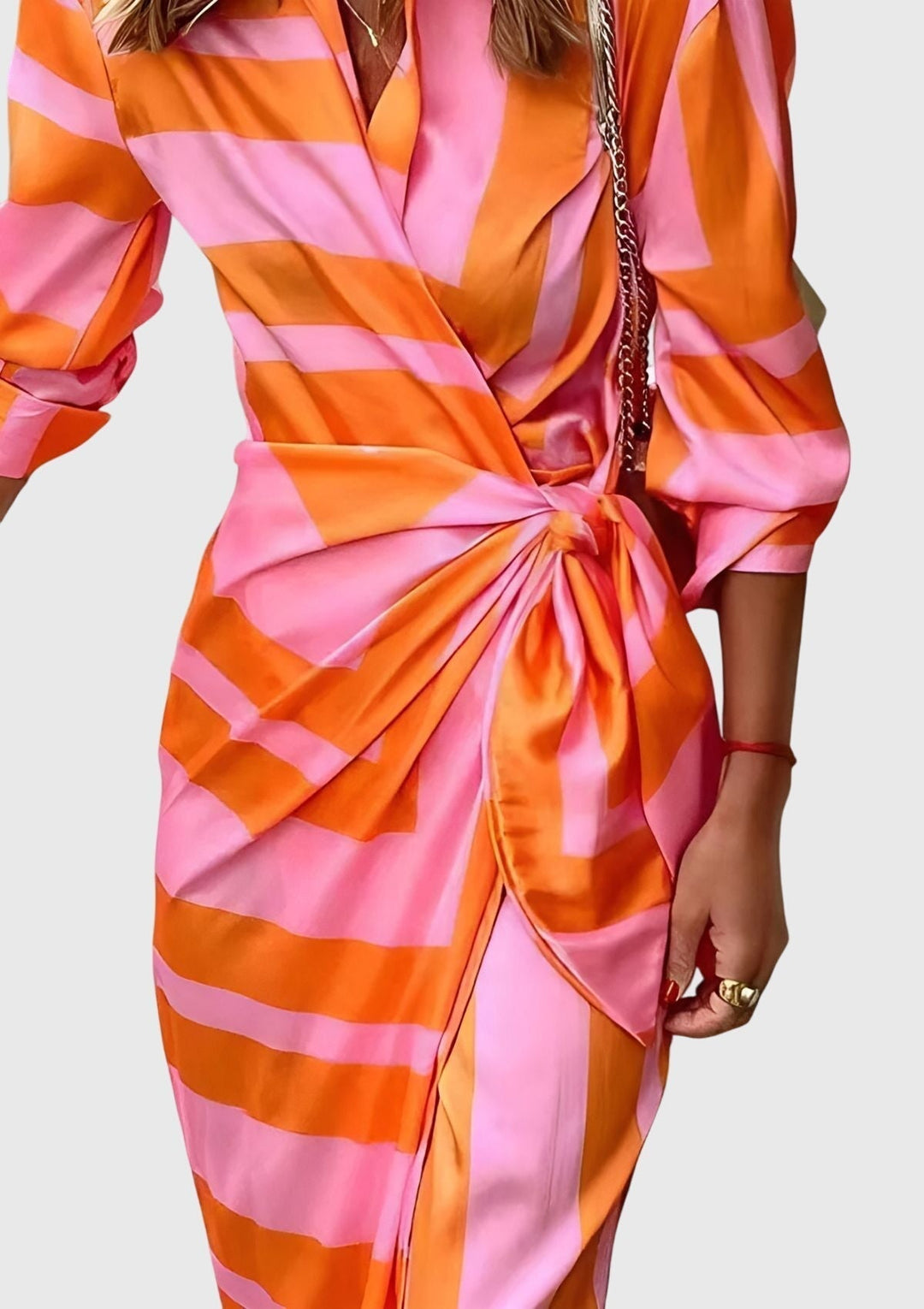 Everly | Elegantes Wickelkleid mit Print