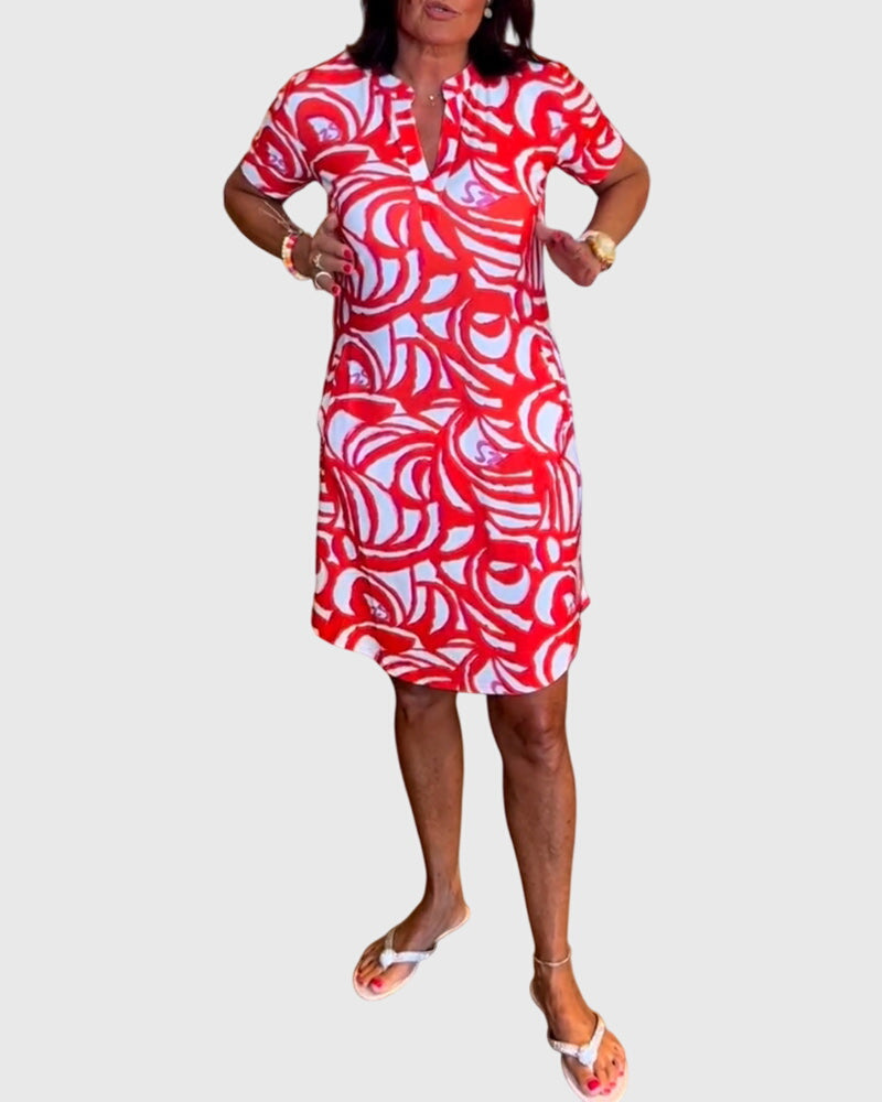 Clara | Figurbetontes Avenue Walk Kleid