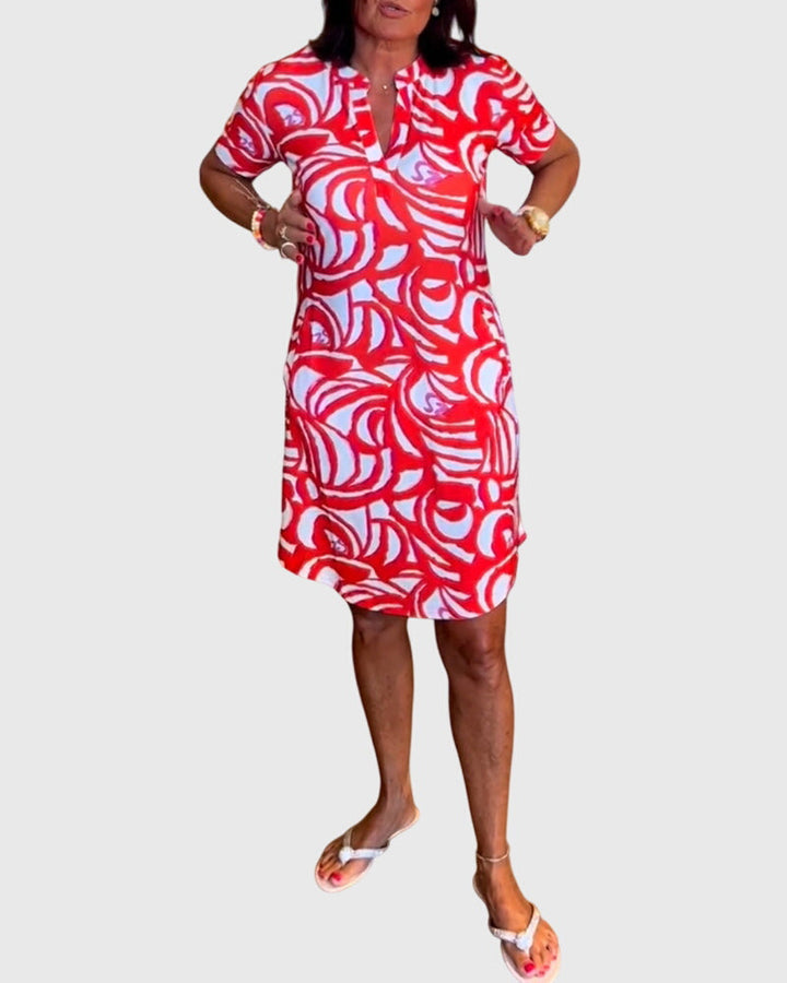 Clara | Figurbetontes Avenue Walk Kleid