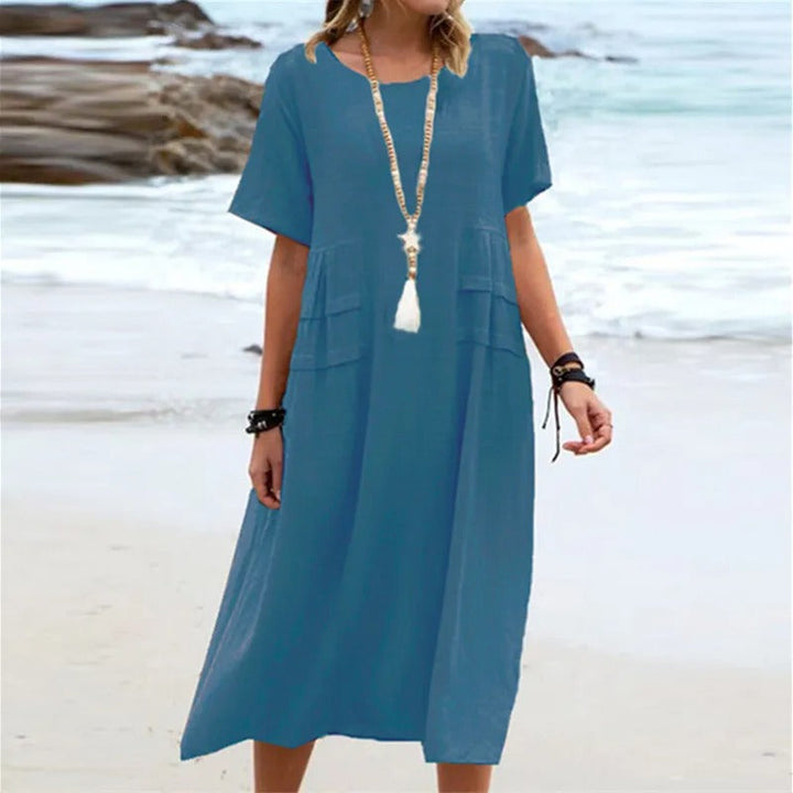 Hannah™ Elegantes Baumwollkleid