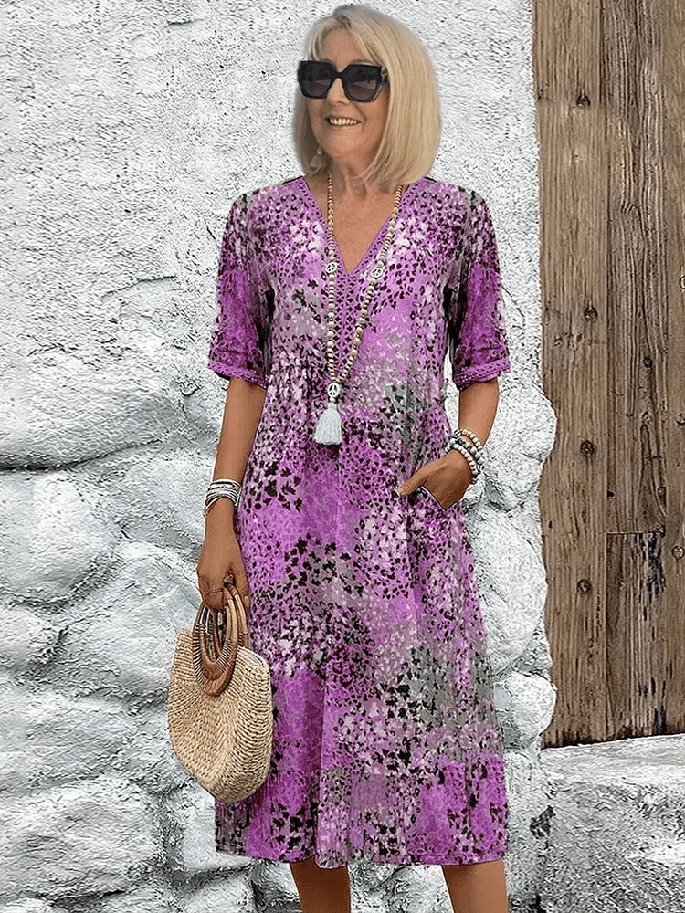 SKYLER | OZEANBRISE MIDI-KLEID