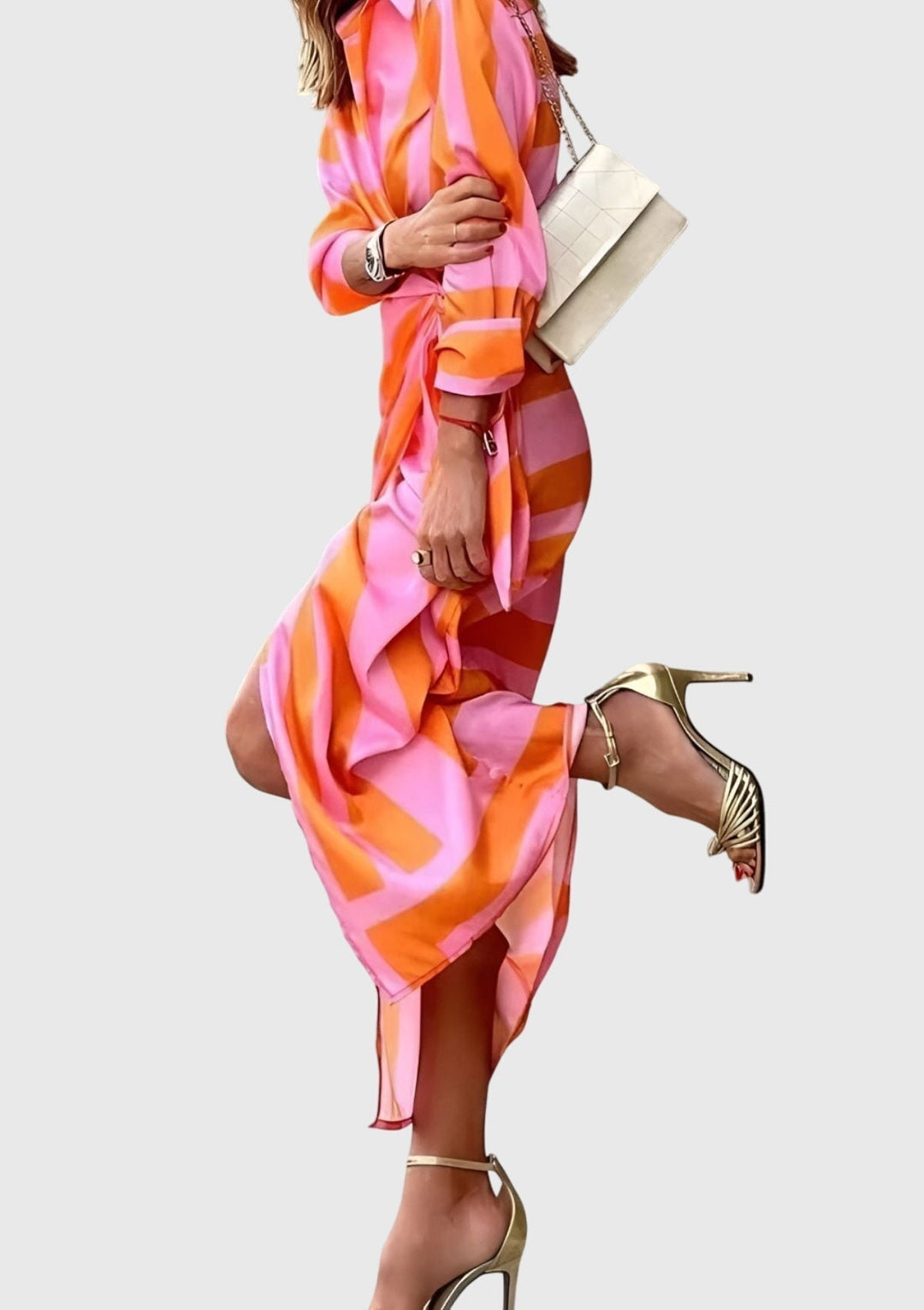 Everly | Elegantes Wickelkleid mit Print