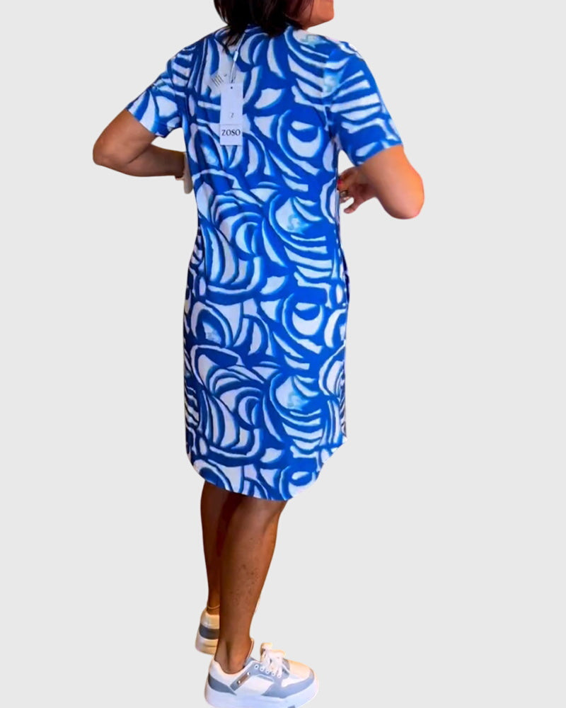 Clara | Figurbetontes Avenue Walk Kleid