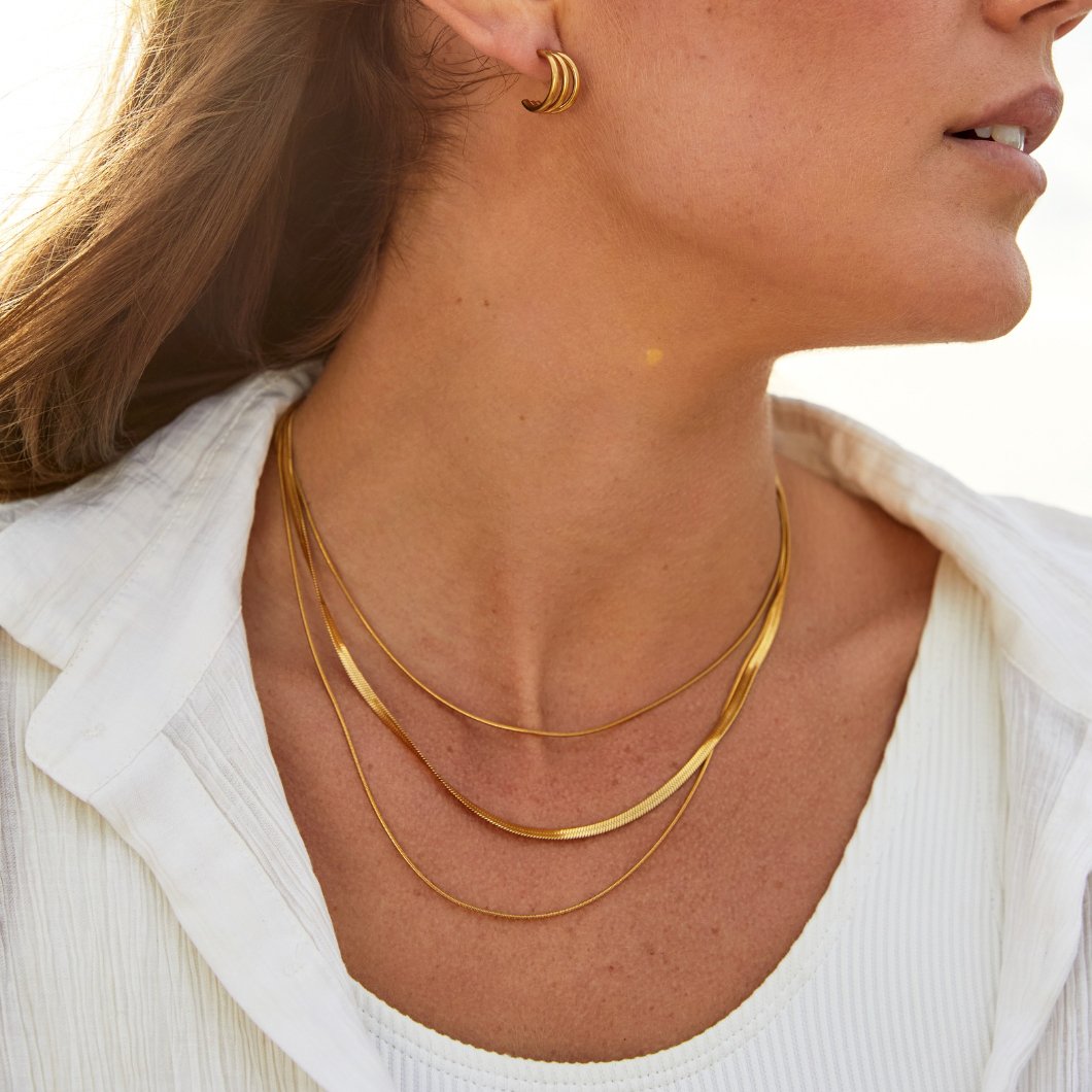 Mehrlagige Goldene Kette