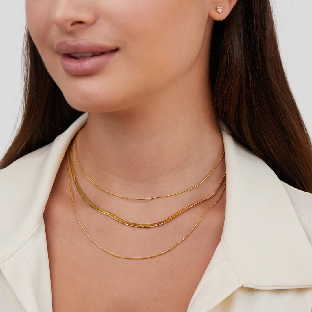Mehrlagige Goldene Kette