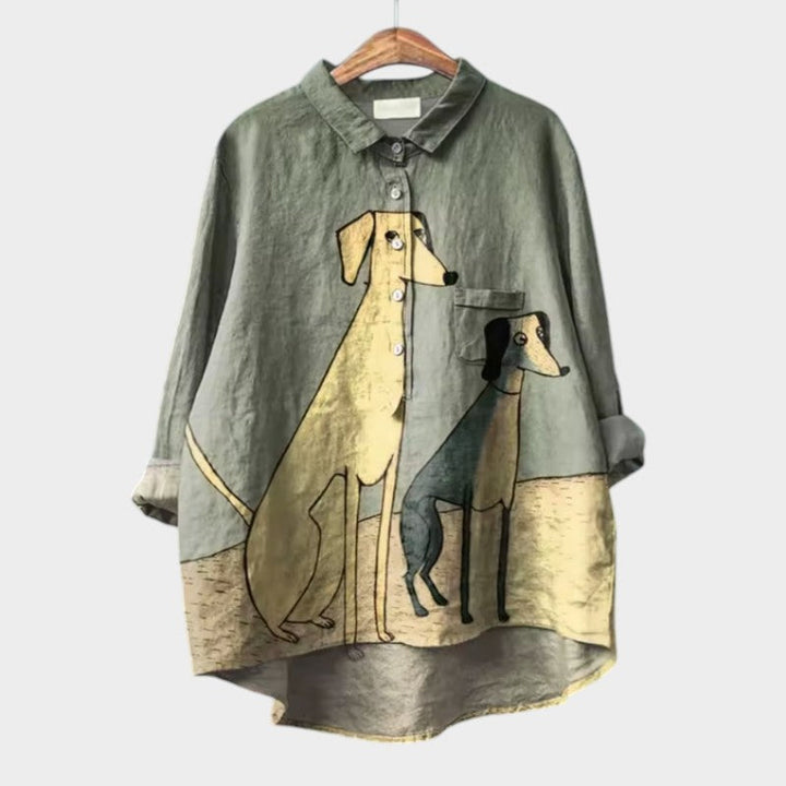 Lockere Bluse mit schönem Detail