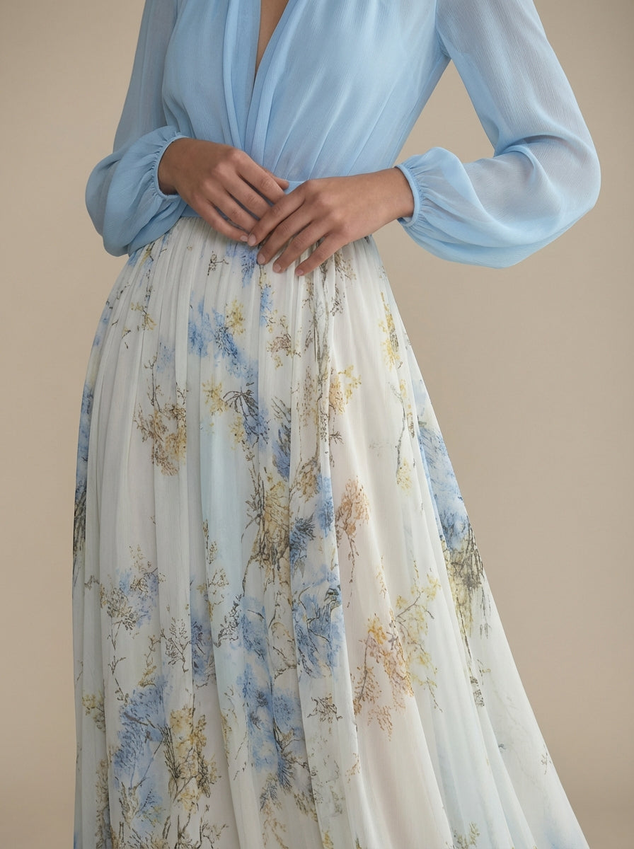 VERA | Langes Blumenkleid
