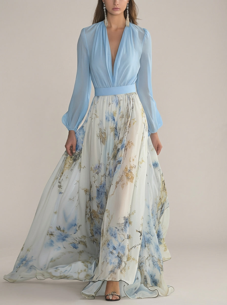 VERA | Langes Blumenkleid
