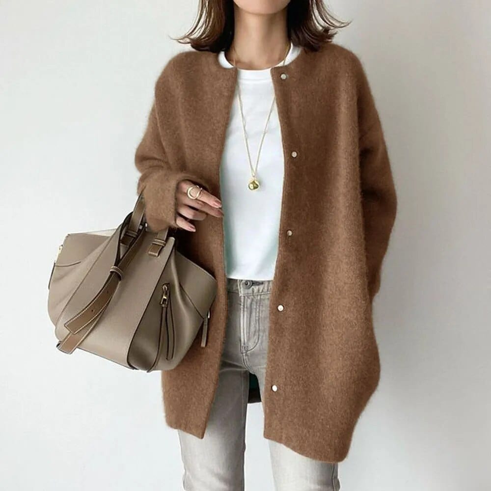 Vanna - LUXURIÖSE STRICKJACKE MIT KNÖPFEN