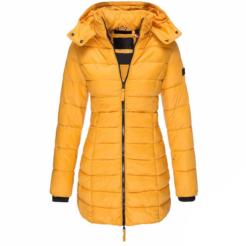 Lange Daunenjacke
