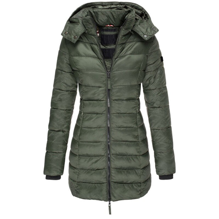 Lange Daunenjacke