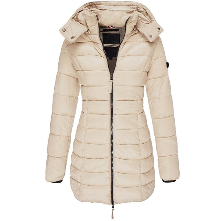 Lange Daunenjacke