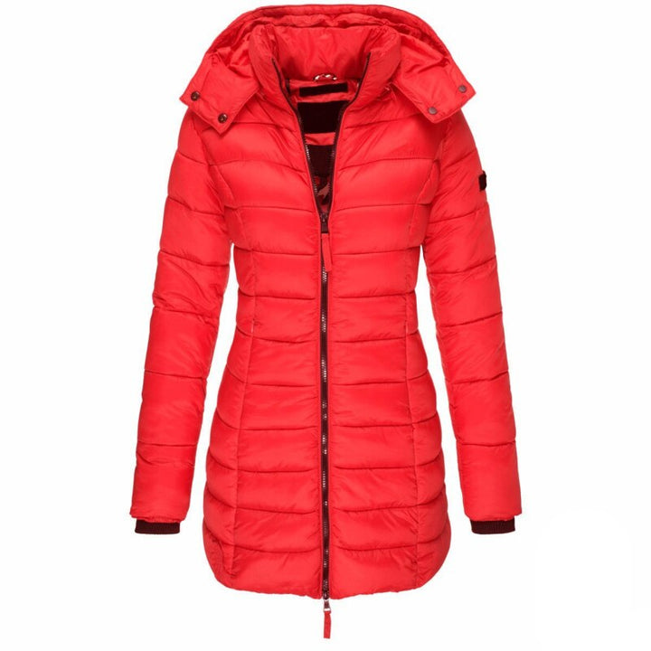 Lange Daunenjacke