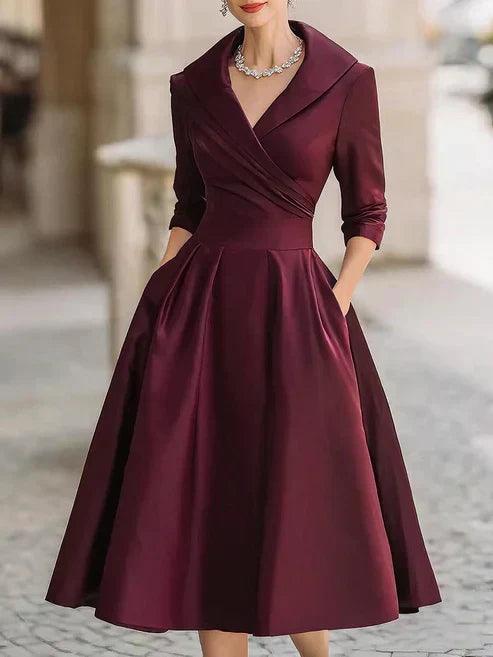 ALICIA | Elegantes Midi-Kleid