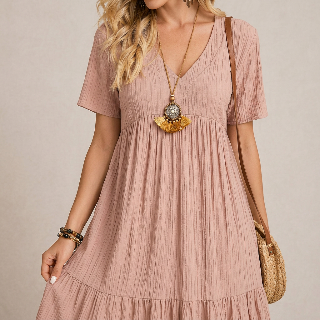 ROVENA | Mini Boho Kleid