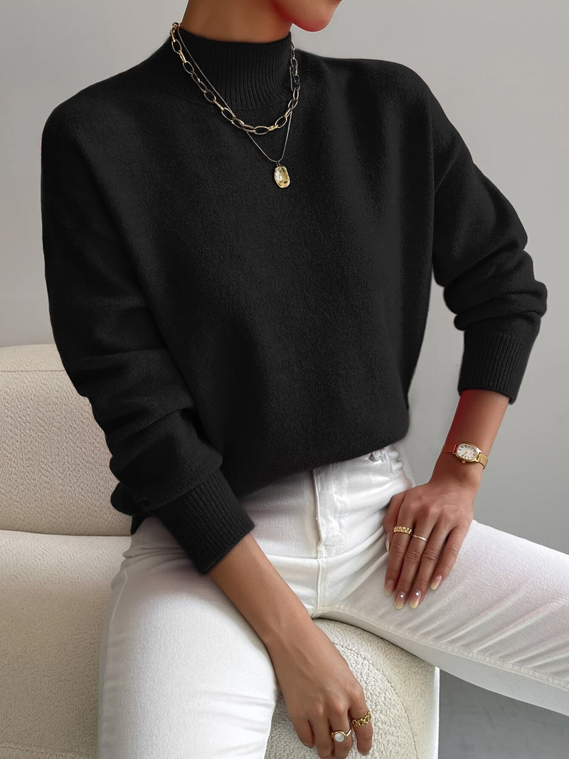 Jorun™ Bequemer Pullover Mit Hohem Kragen