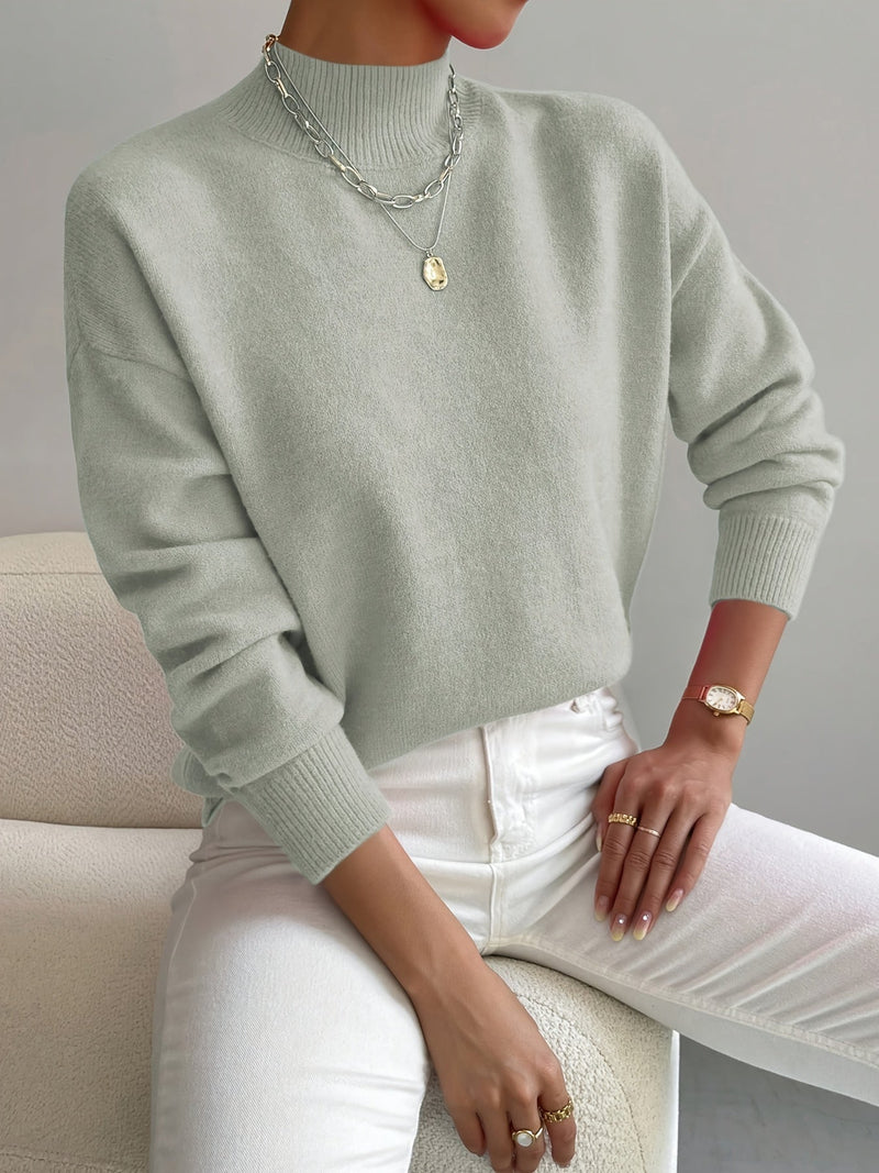 Jorun™ Bequemer Pullover Mit Hohem Kragen