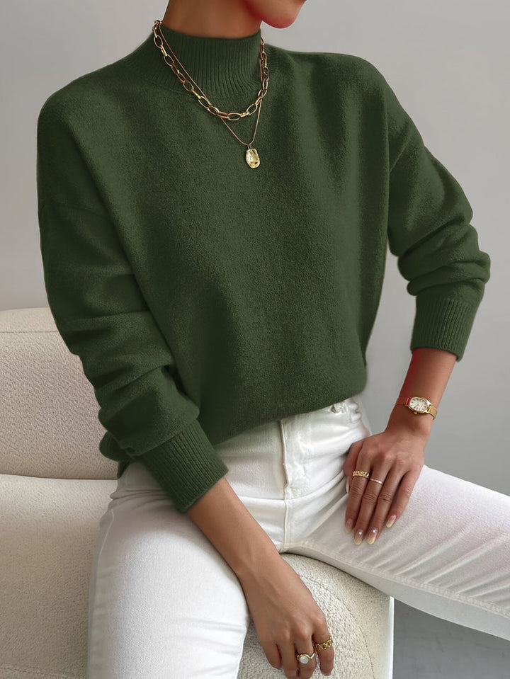 Jorun™ Bequemer Pullover Mit Hohem Kragen